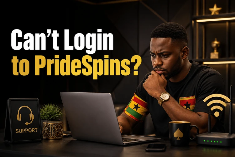 Can't Login to PrideSpins?